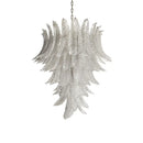 Gorgeous Murano Felci Transparent Glass Chandelier