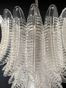 Gorgeous Murano Felci Transparent Glass Chandelier