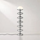 Gourd Floor Lamp | Chrome Silver by Interior Moderna