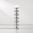 Gourd Floor Lamp | Chrome Silver