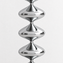 Gourd Floor Lamp | Chrome Silver