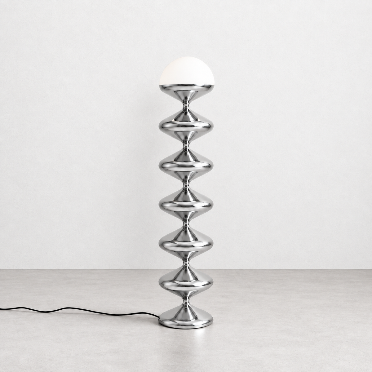 Gourd Floor Lamp | Chrome Silver, photo 2 of 7