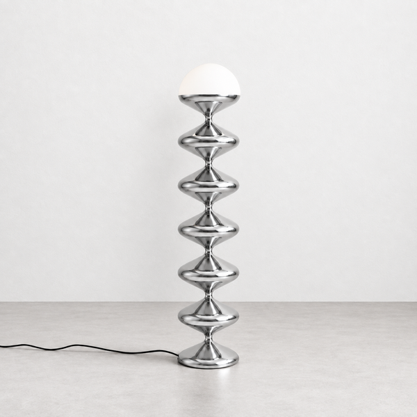 Gourd Floor Lamp | Chrome Silver, photo 2 of 7