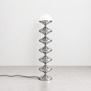 Gourd Floor Lamp | Chrome Silver