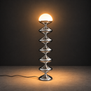 Gourd Floor Lamp | Chrome Silver