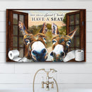 Have A Seat Sweet Cheeks Bathroom Sign