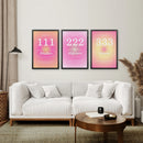 Colourful Gradient Aura Angel Wall Decor by Wall Art Set