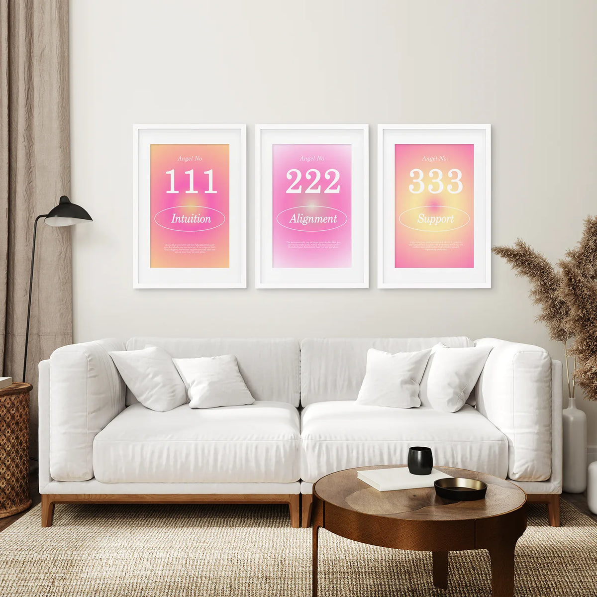 Colourful Gradient Aura Angel Wall Decor, photo 5 of 9