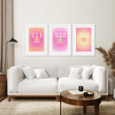 Colourful Gradient Aura Angel Wall Decor by Wall Art Set