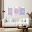 Positive Affirmation Aura Set Of 3 Prints by Wall Art Set