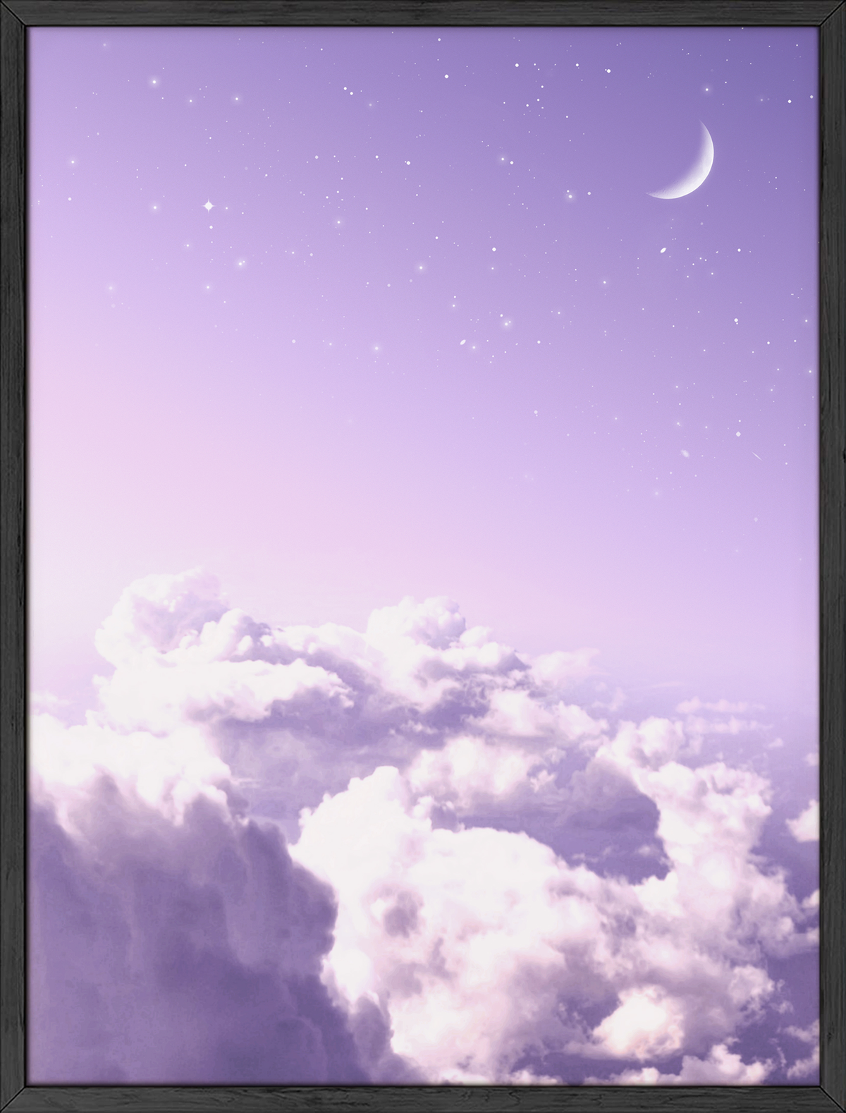 Moon and clouds