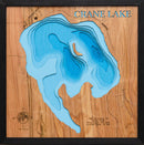 Crane Lake in Otter Tail County, Minnesota by Horn Dog Maps