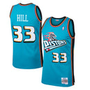 Grant Hill Detroit Pistons Mitchell & Ness Teal 1998-99 Hardwood Classics Swingman Jersey by Dynasty Sports & Framing