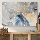 Gray Marble Fluid Effect Wall Art Abstract Canvas Wall Art