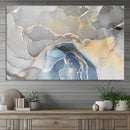 Gray Marble Fluid Effect Wall Art Abstract Canvas Wall Art