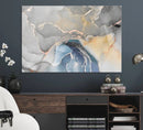 Gray Marble Fluid Effect Wall Art Abstract Canvas Wall Art