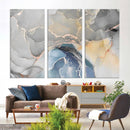 Gray Marble Fluid Effect Wall Art Abstract Canvas Wall Art