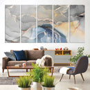 Gray Marble Fluid Effect Wall Art Abstract Canvas Wall Art