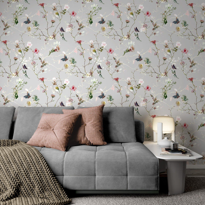 Garden Spring Flowers Removable Wallpaper