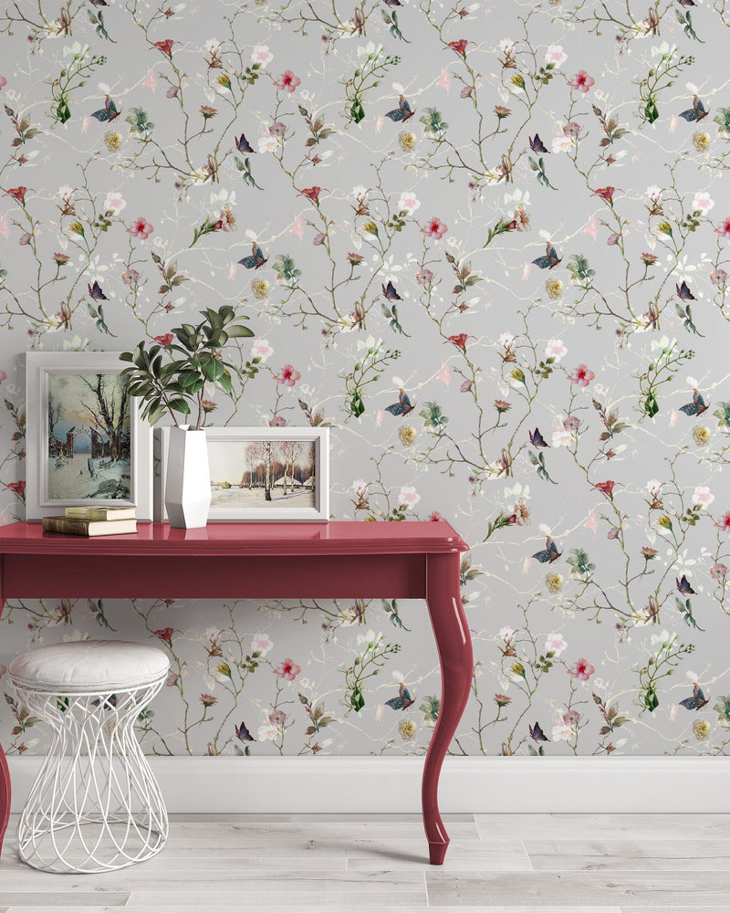 Garden Spring Flowers Removable Wallpaper