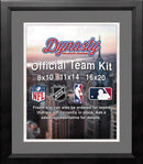 NBA Basketball Photo Picture Frame Kit - San Antonio Spurs (Gray Matting, White Trim) by Dynasty Sports & Framing