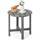 18 Inch Round Weather-Resistant Adirondack Side Table-Navy by DirectDeals