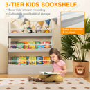 3-Tier Bookshelf with 2 Anti-Tipping Kits for Books and Magazines by DirectDeals