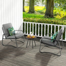 3 Pieces Patio Bistro Conversation Set with Waterproof DPC Tabletop by LJGDeals