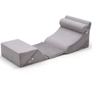 6 Pieces Bed Wedge Pillow Set for Neck Back and Leg Pain Relief-Gray by LJGDeals