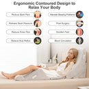 6 Pieces Bed Wedge Pillow Set for Neck Back and Leg Pain Relief-Gray