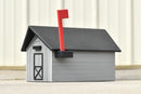 Heavy Duty Handcrafted Poly USPS Mailbox Driftwood Gray/Black