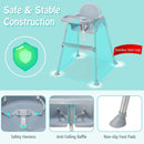 4-in-1 Convertible Baby High Chair with Removable Double Tray by LJGDeals