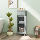 Woodern Bathroom Floor Storage Cabinet with Drawer and Shutter Door by LJGDeals