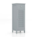 Woodern Bathroom Floor Storage Cabinet with Drawer and Shutter Door by LJGDeals
