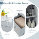 Woodern Bathroom Floor Storage Cabinet with Drawer and Shutter Door by LJGDeals