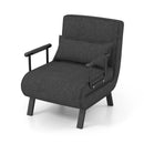 Folding 6 Position Convertible Sleeper Bed Armchair Lounge Couch with Pillow by DirectDeals