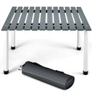 Folding Outdoor Camping Table with Carrying Bag for Picnics and Party-Gray by LJGDeals