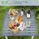 Folding Outdoor Camping Table with Carrying Bag for Picnics and Party-Gray by LJGDeals