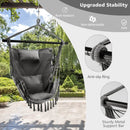 Hanging Rope Swing Chair with Soft Pillow and Cushions by LJGDeals
