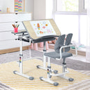 Height Adjustable Kids Study Desk and Chair Set