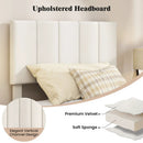 Upholstered Platform Bed with Adjustable Headboard - Twin by DirectDeals