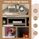 Fireplace Corner TV Stand with LED Lights and Smart APP Control for 50 Inches TV by LJGDeals