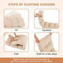 Indoor Outdoor Tufted Bench Cushion with Soft PP Cotton by LJGDeals