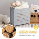 Wooden Kids Toy Storage Organizer with Lid-Gray by LJGDeals