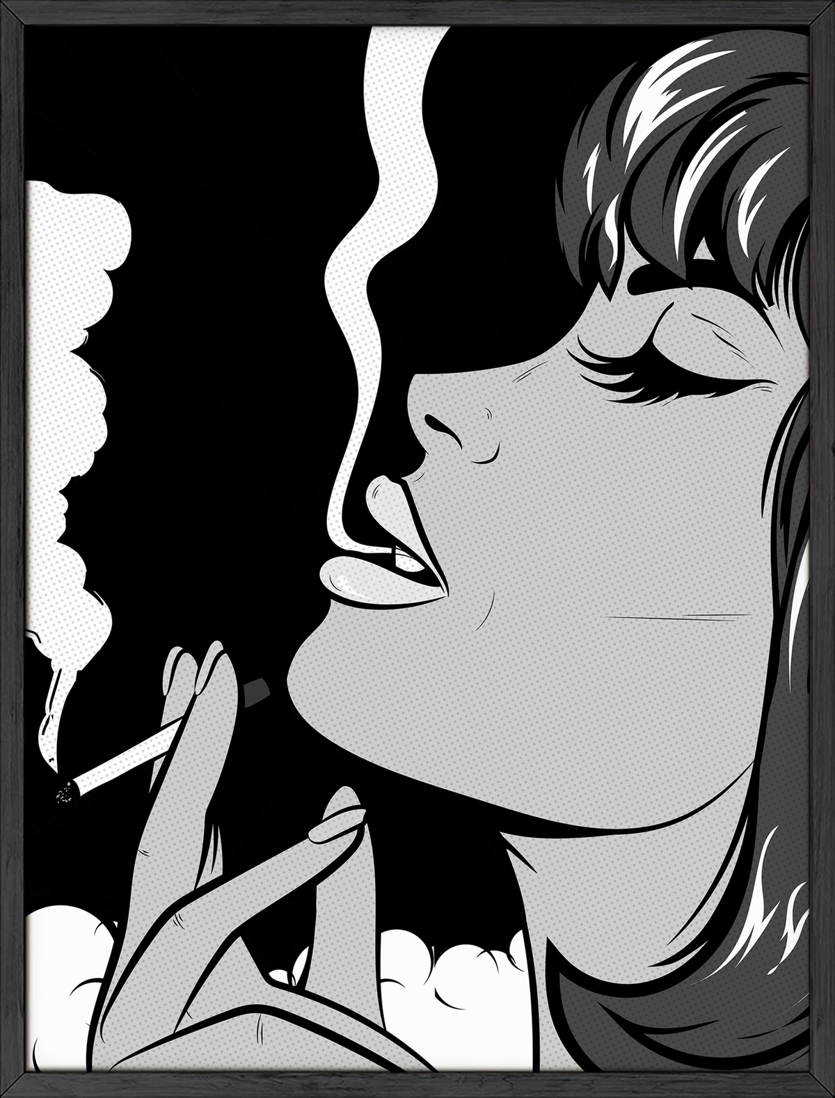 Smoking pop art