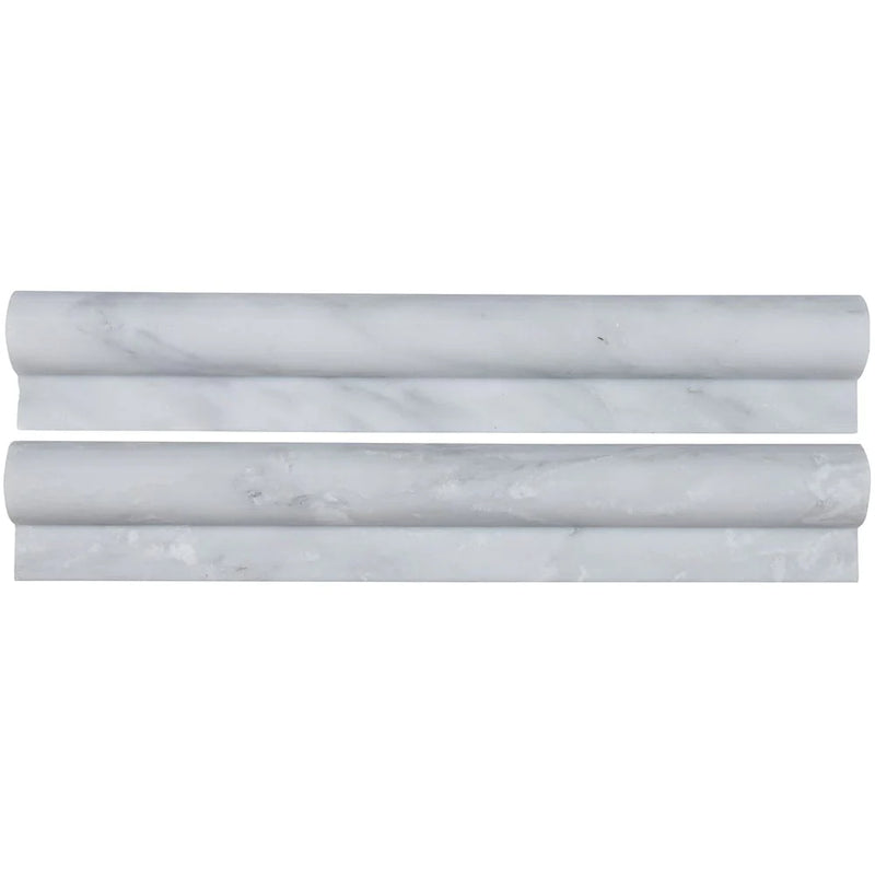 MSI Greecian White Rail Polished Marble Molding 2"x12"