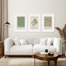 Yayoi Kusama Sage Green Print Set of 3 by Wall Art Set