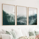 Large Foggy Forest Wall Art Set. Scandinavian Decor by Wall Art Set