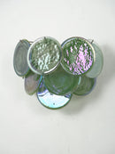 Green Murano Disc Wall Sconce