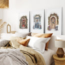 3 Piece Wall Decor Christmas Door Large Print by Wall Art Set